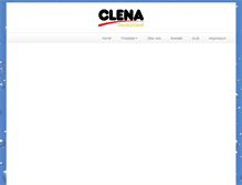 Tablet Screenshot of clena.de