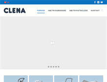 Tablet Screenshot of clena.dk